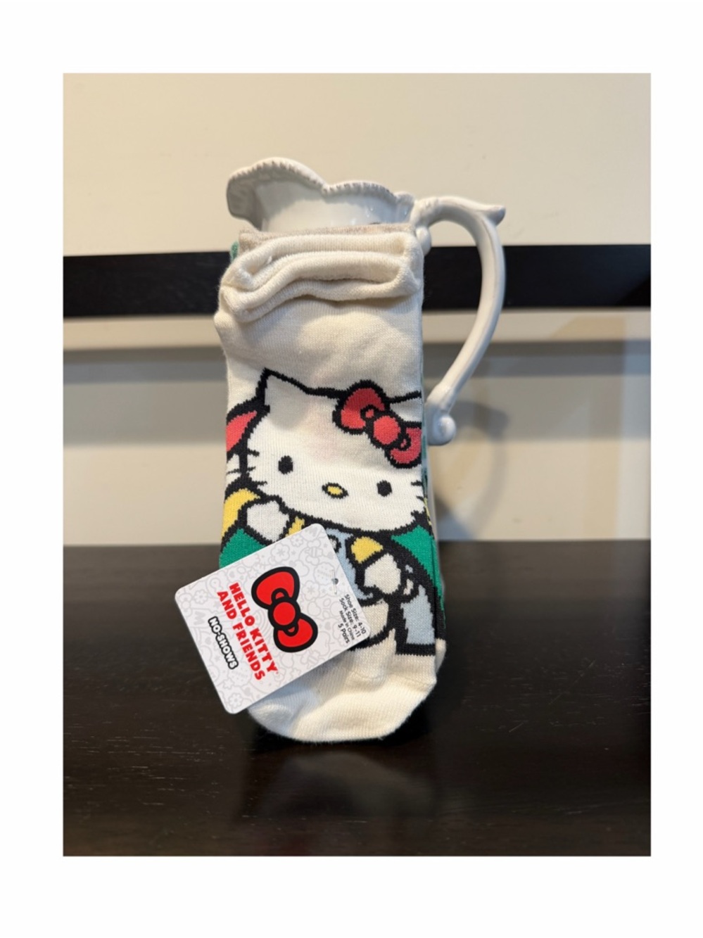 Hello Kitty & Friends No Show Socks 5 Pair Sock Size 9-11